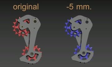CNC кейдж: оригинал срещу −5 mm